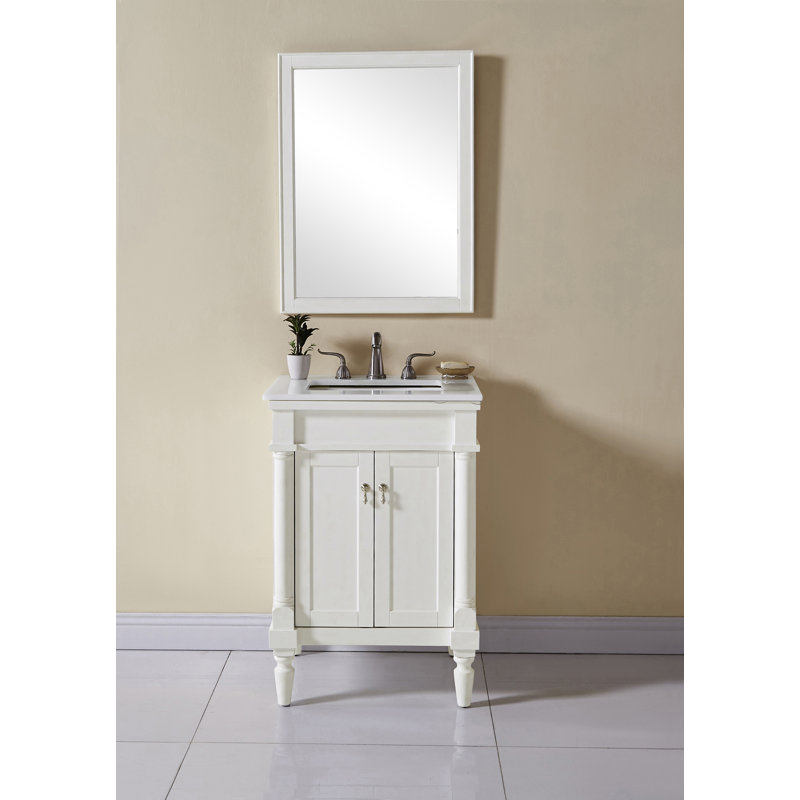 Joss Main Uriah 24 Single Bathroom Vanity With Top Reviews Wayfair   Uriah 24'' Single Bathroom Vanity With Top 